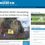 Chichester Observer Screenshot - Gribble Inn Fire